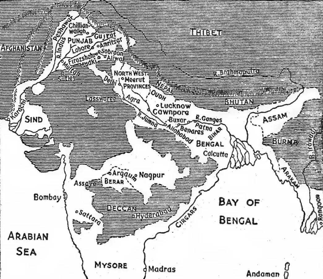 India in 1857