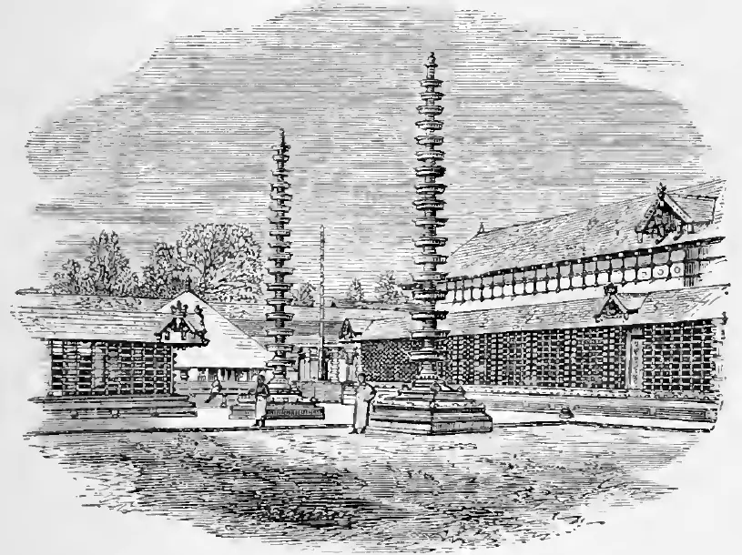 Courtyard of Trevandrum Temple