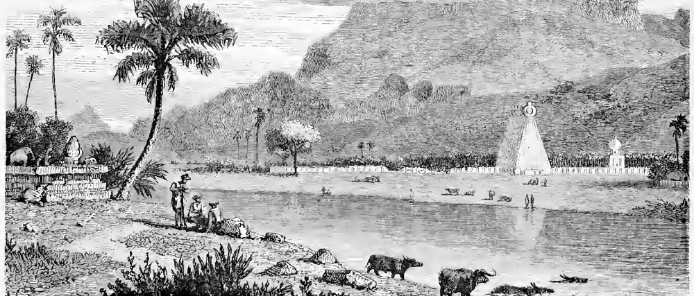 View of the Western Ghauts from Calcaud, Tinnevelly