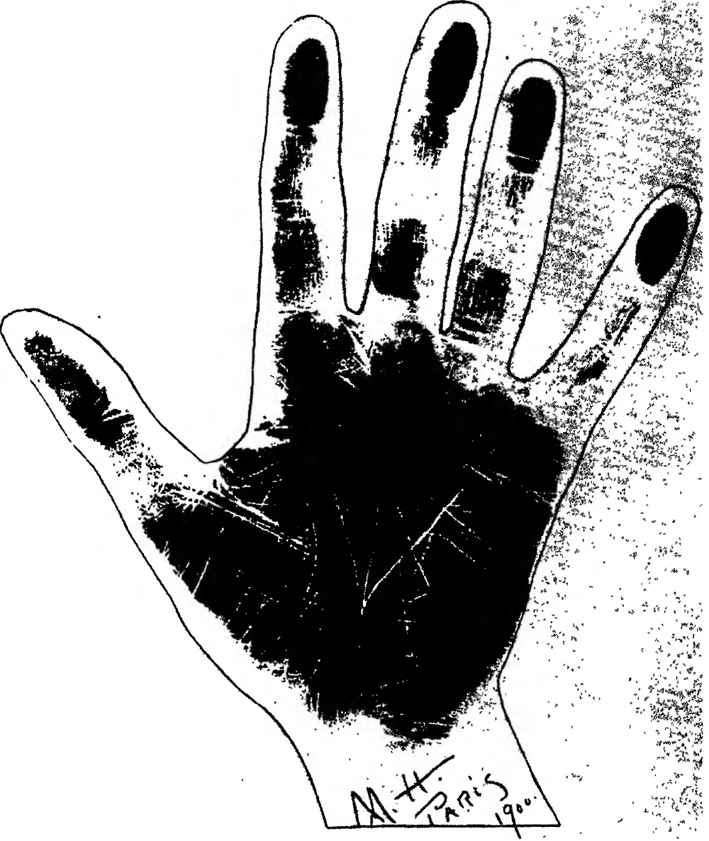 The Right Hand of Mata Hari, the Famous Woman Spy