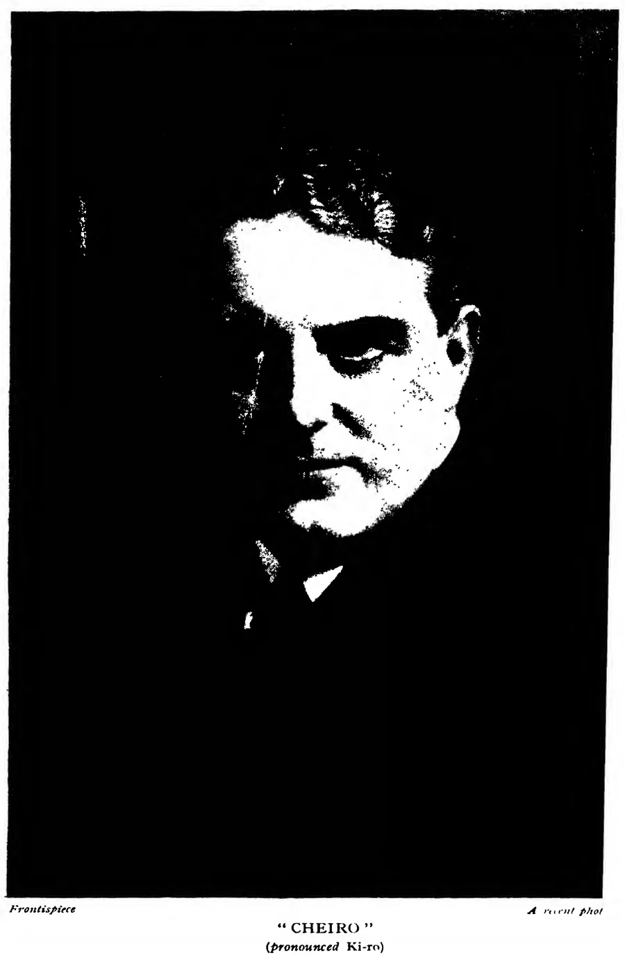 Frontispiece portrait photograph of Cheiro