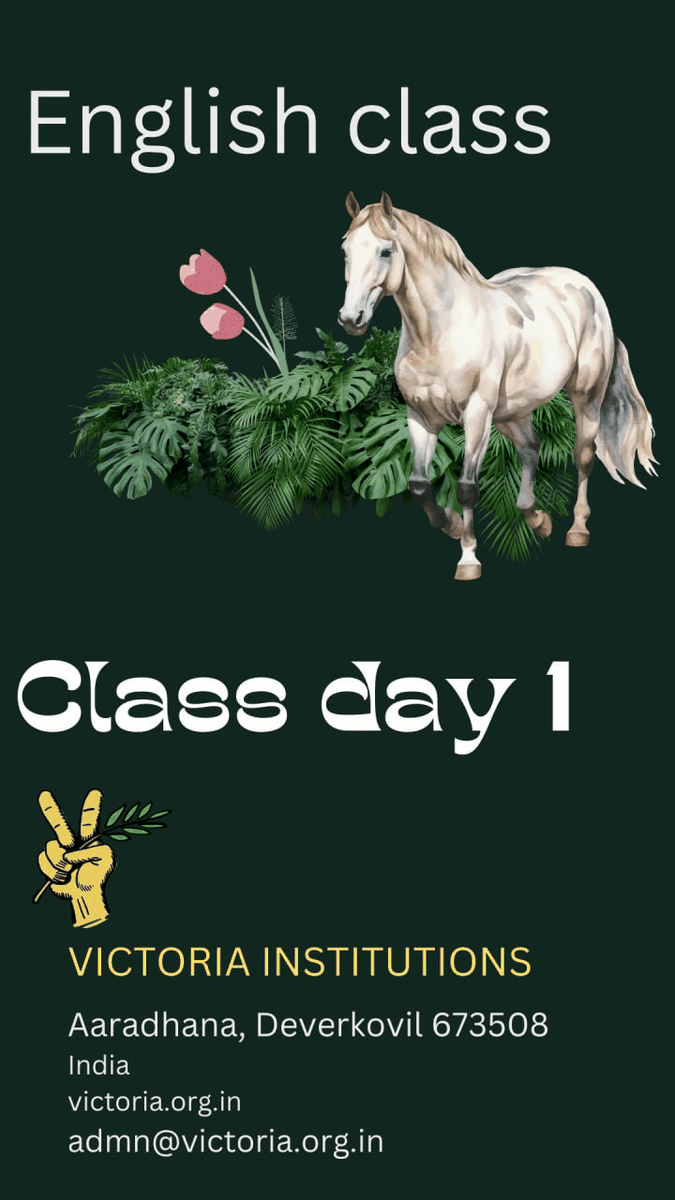 English Class - Day 1