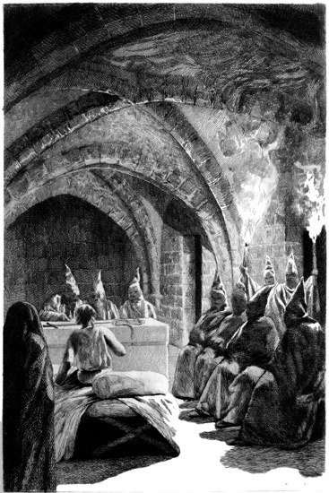 The Secret Tribunal. Drawn and etched by R. de los Rios