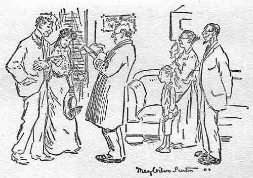 So the Reverend Green, after hesitations, marries 'em in the farmer's parlor.