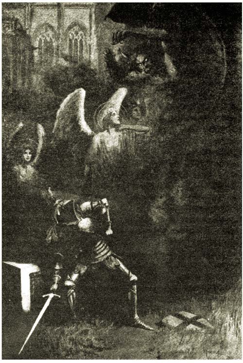 Galahad ... quickly lifted up the stone, and forthwith came out a foul smoke.