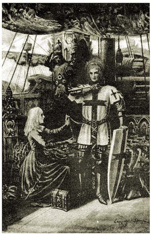 “This girdle, lords,” said she, “is made for the most part of mine own hair, which, while I was yet in the world, I loved full well.”
