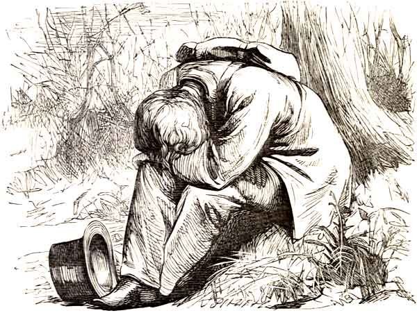 KNUD AT REST—UNDER THE WILLOW TREE.
