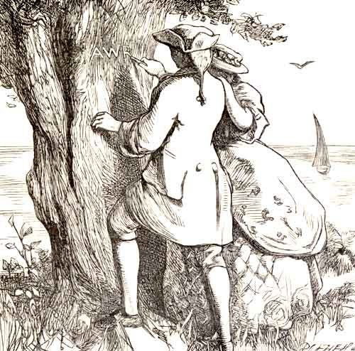 THE LOVERS AT THE OLD OAK TREE.