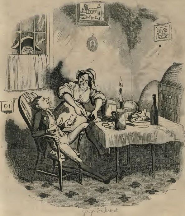 Etching by George Cruikshank