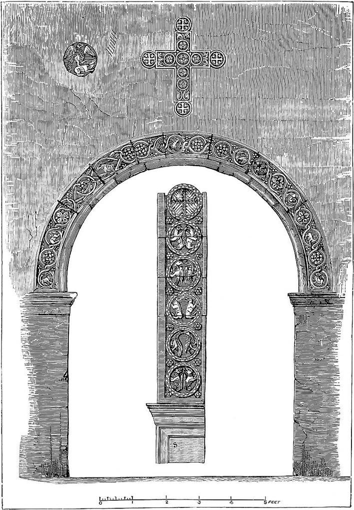 Doorway of the House of Marco Polo in the Corte Sabbionera, at Venice.