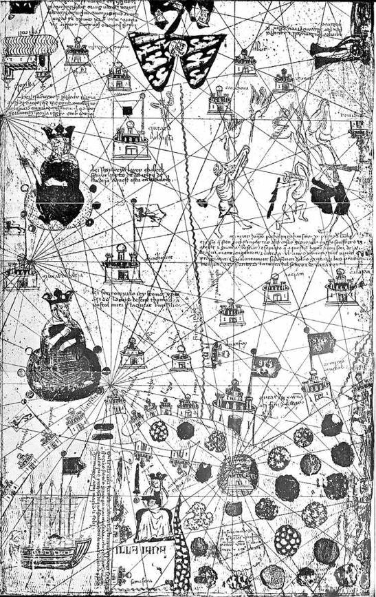 Part of the Catalan Map (1375).