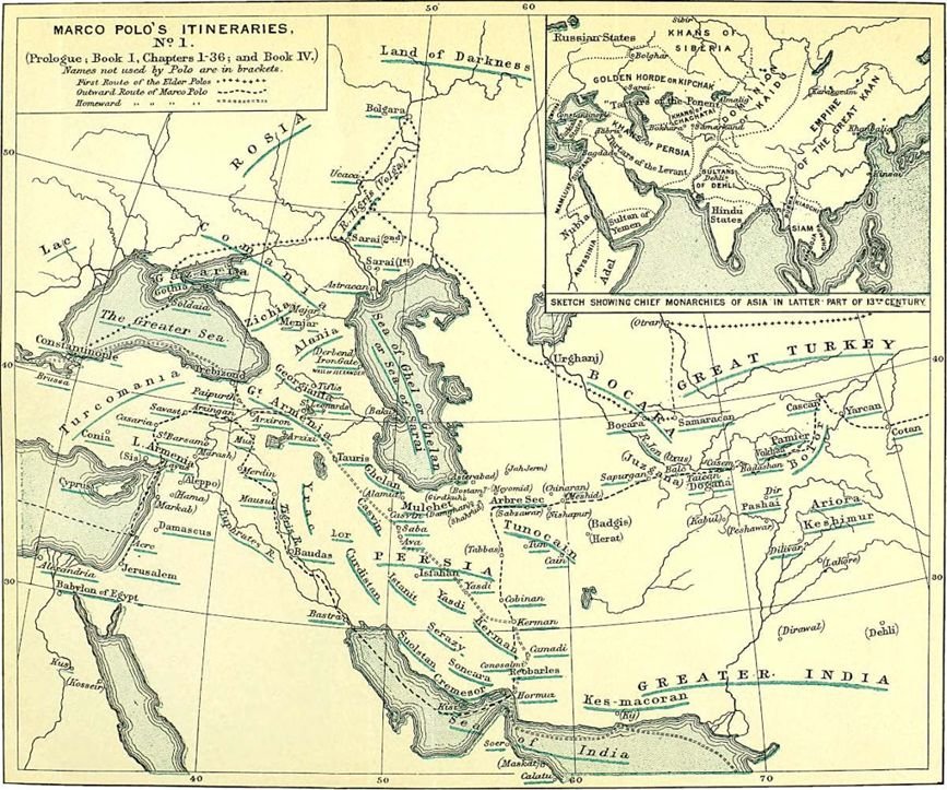 SKETCH SHOWING CHIEF MONARCHIES OF ASIA IN LATTER PART OF 13 th CENTURY