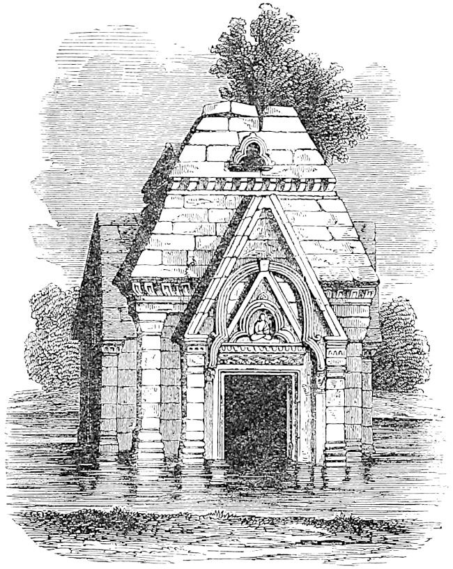 Ancient Buddhist Temple at Pandrethan in Káshmir.