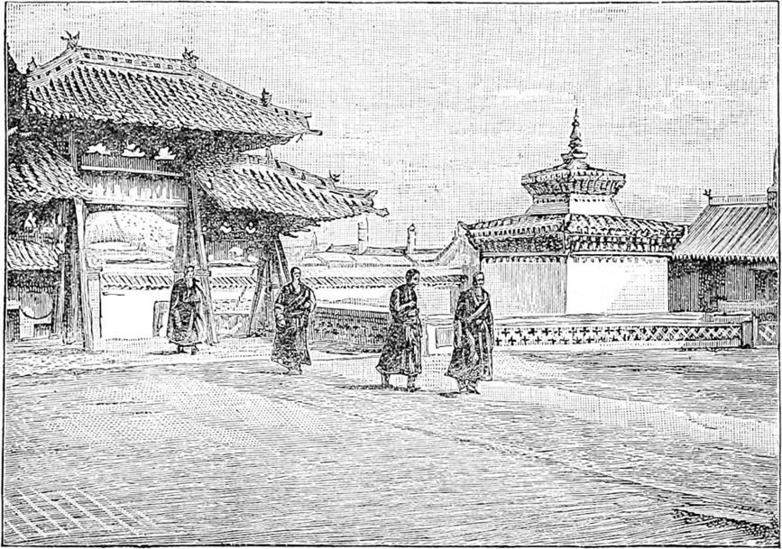 Entrance to the Erdeni Tso Great Temple.