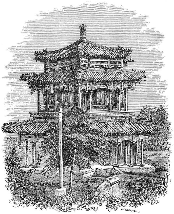 Pavilion at Yuen-ming-Yuen.