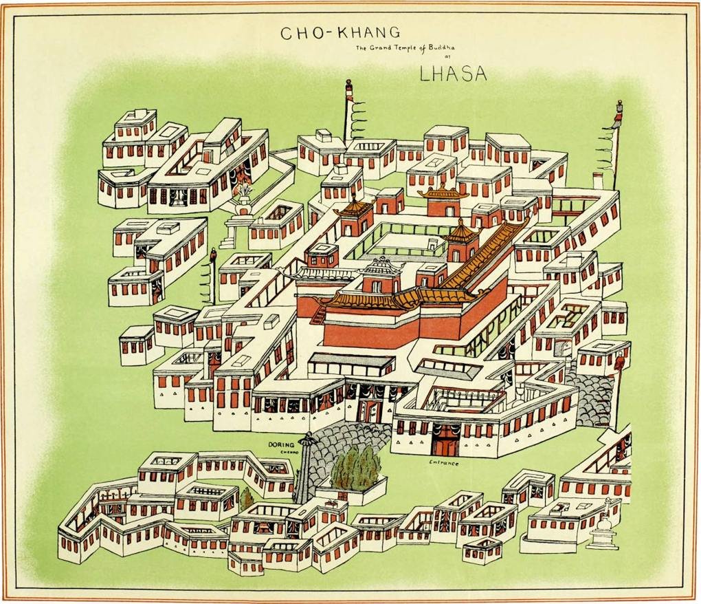 CHO-KHANG The Grand Temple of Buddha at LHASA