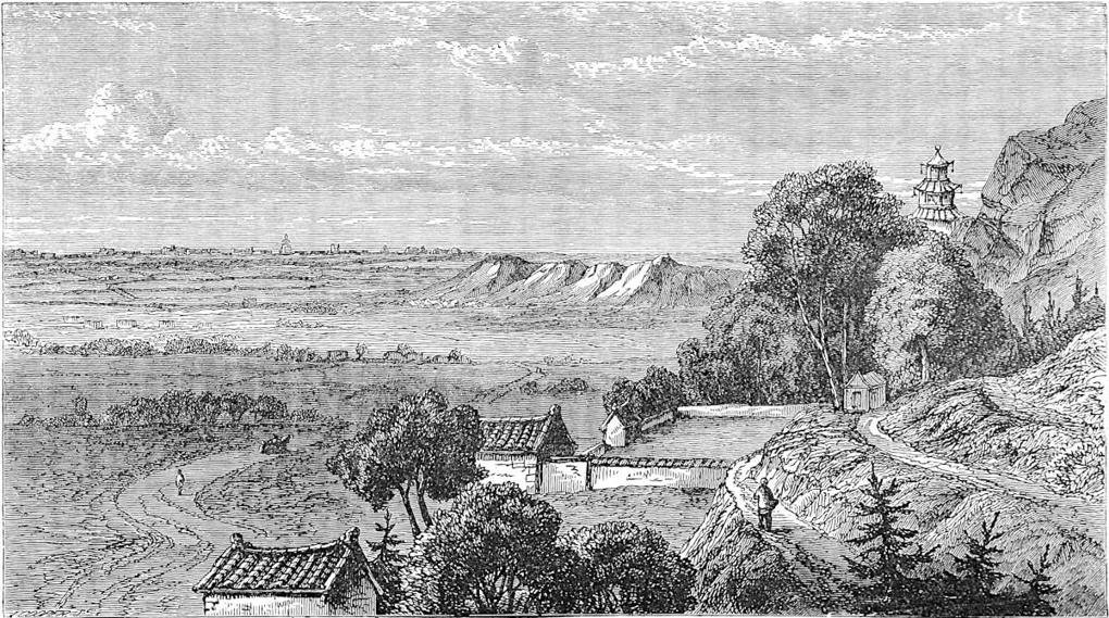 Plain of Cambaluc; the City in the distance; from the Hills on the north-west.