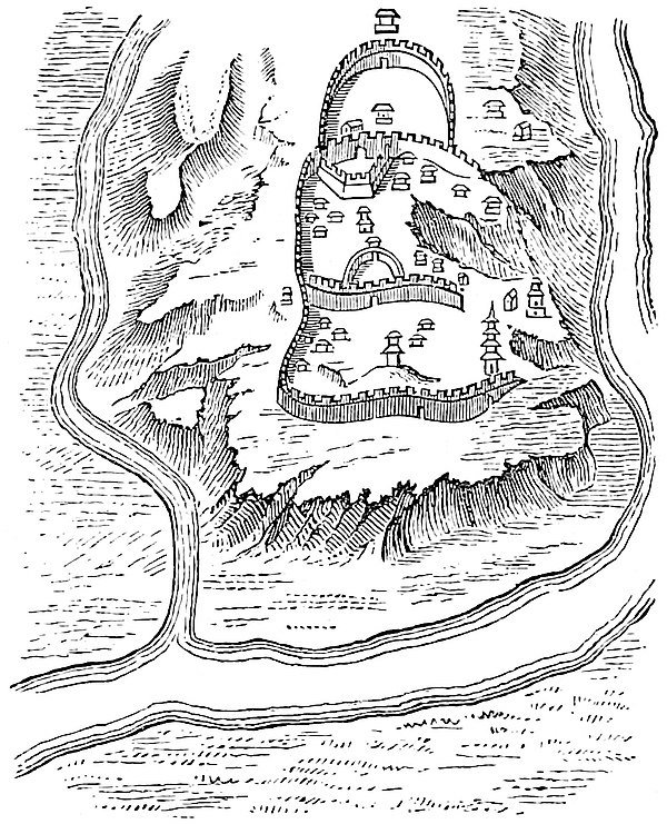 Plan of Ki-chau, after Duhalde.