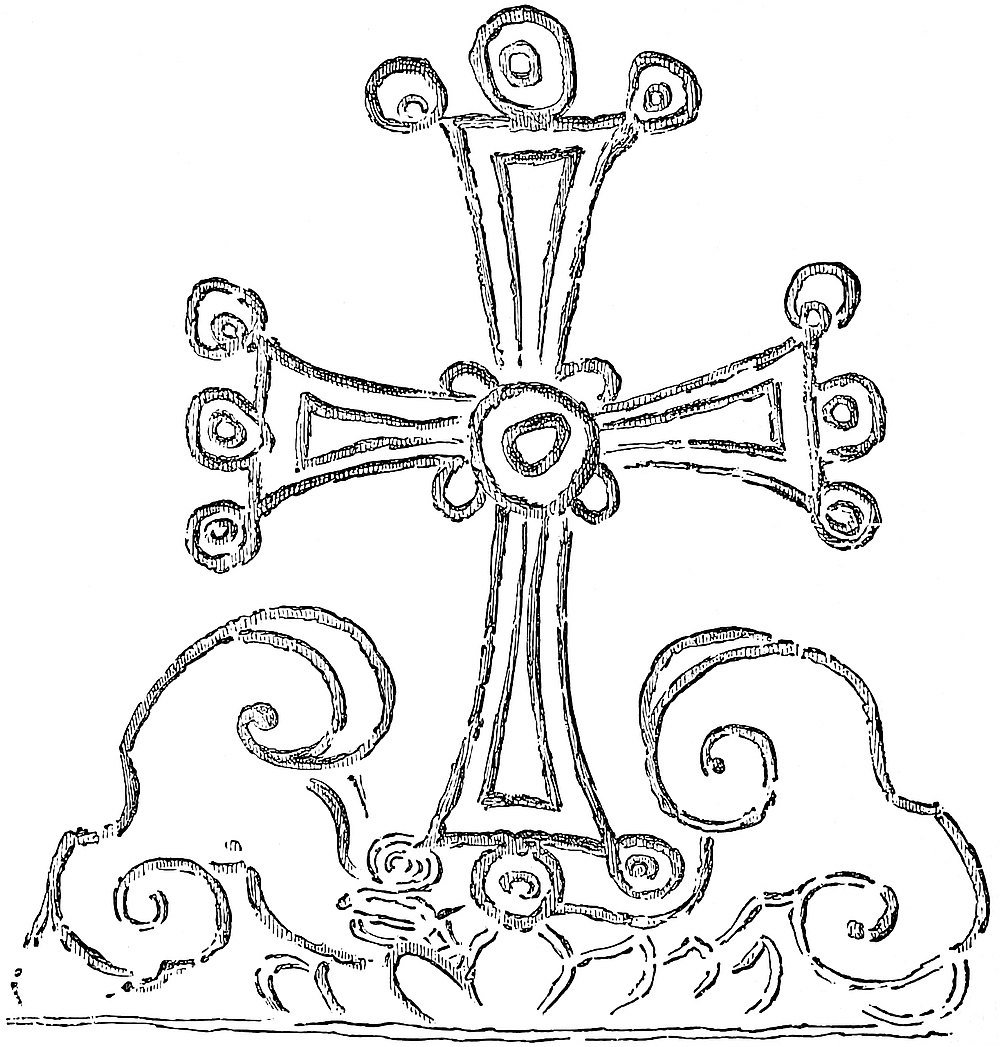Cross on the Monument at Si-ngan fu. (From a rubbing.)