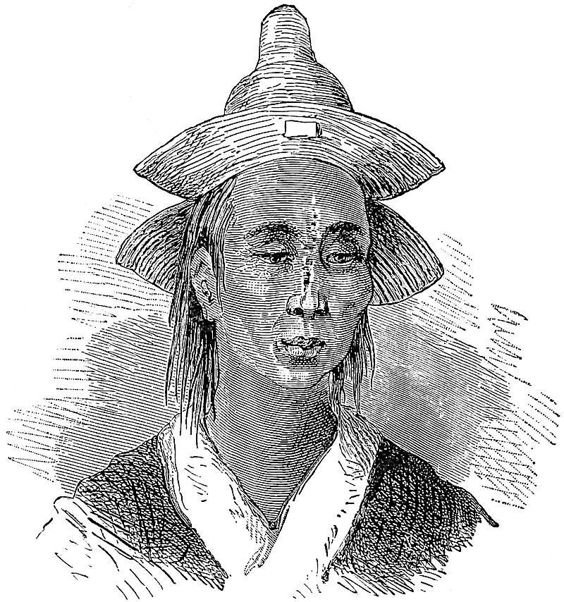 A Saracen of Carajan, being a portrait of a Mahomedan Mullah in Western Yun-nan. (From Garnier’s Work.)