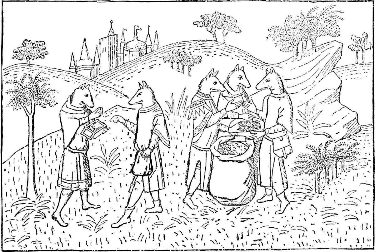 The Cynocephali. (From the Livre des Merveilles .)