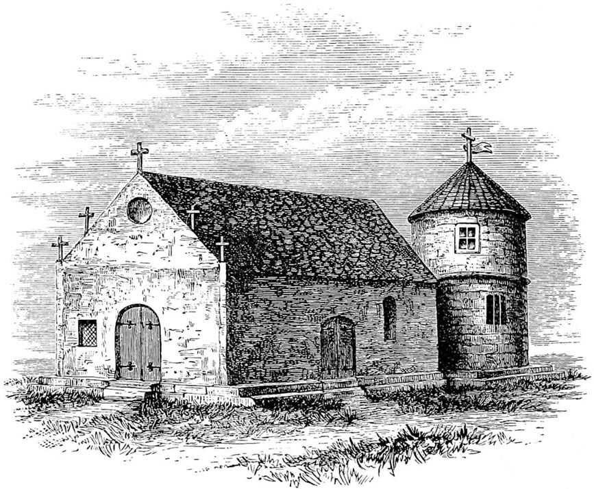 Ancient Christian Church at Parúr, on the Malabar coast. (After Claudius Buchanan.)