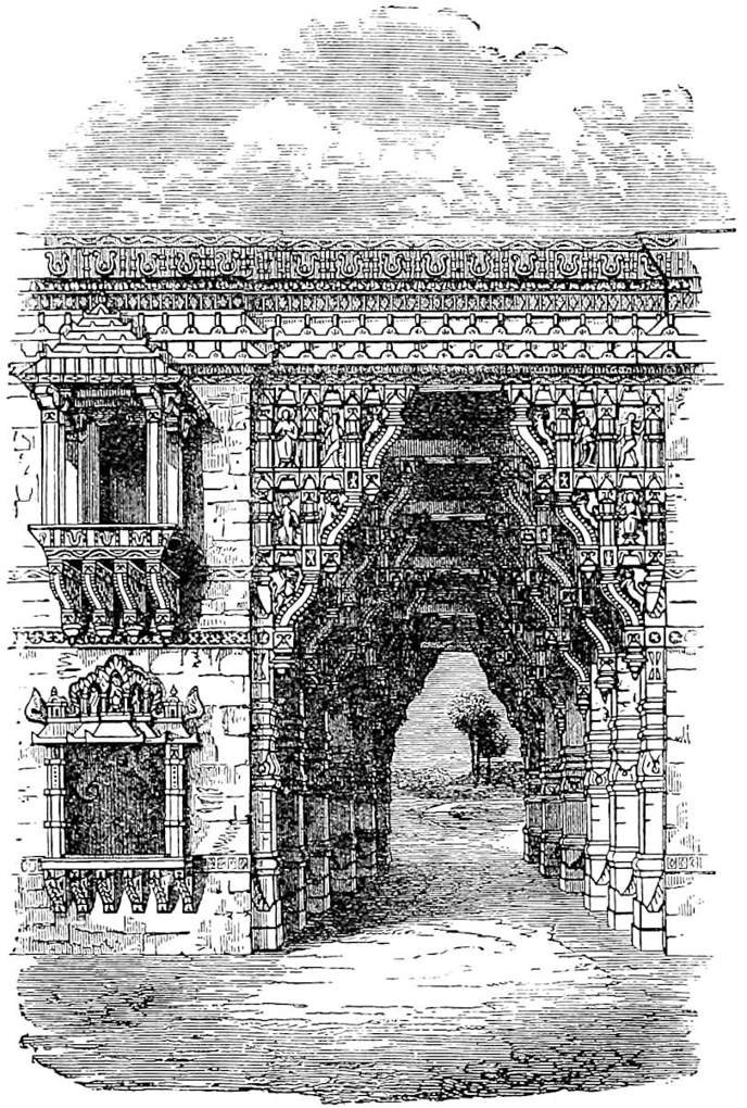 Mediæval Architecture in Guzerat. (From Fergusson.)