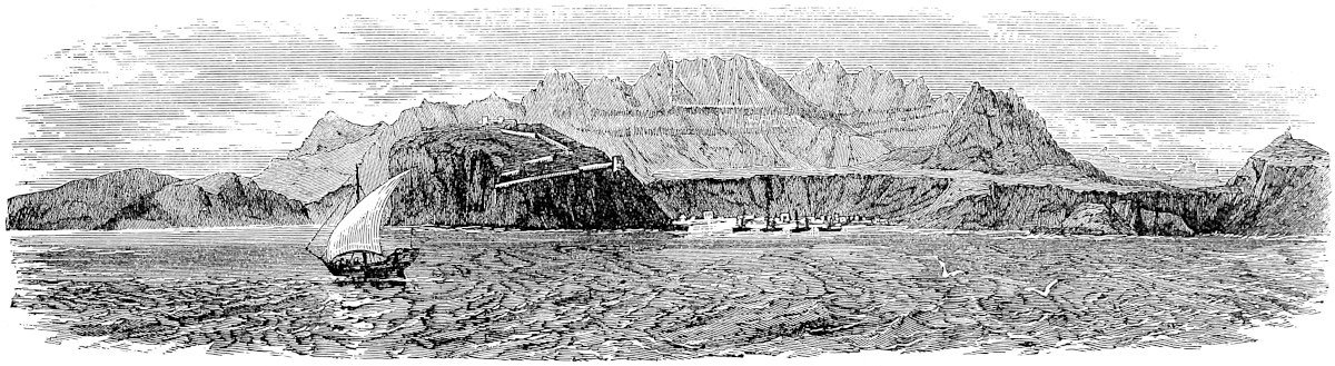 View of Aden in 1840.