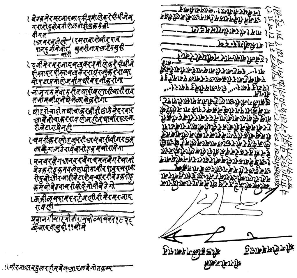 REPRODUCTION OF SANSKRIT GRANT.