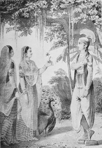 KANHAIYA AND RĀDHA.