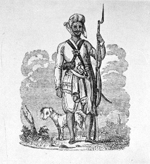 RĀJPUT FOOT-SOLDIER OF MĀRWĀR.