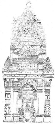 OUTLINE OF A TEMPLE TO MAHADEVA AT BAROLLI.