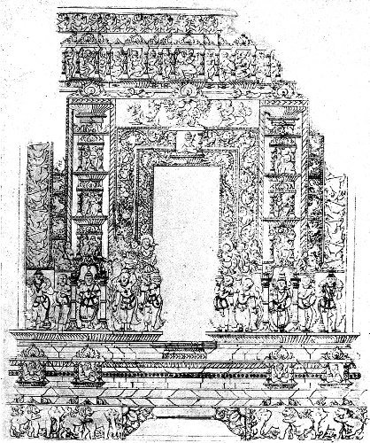 ENTRANCE TO THE SANCTUARY OF A TEMPLE AT CHANDRAVATI.