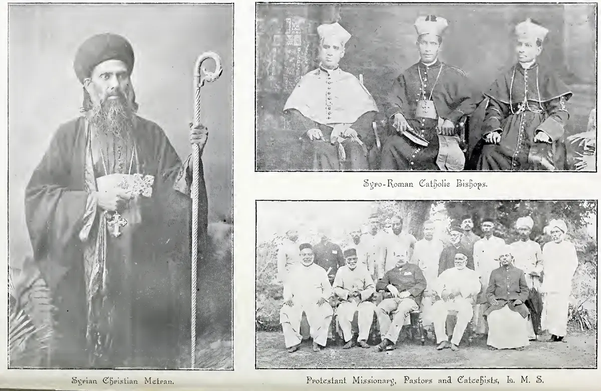 Syrian Christian Metran. Syro-Roman Catholic Bishops. Protestant Missionary, Pastors and Catechists, L. M. S.