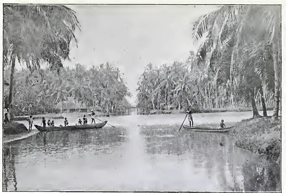 Attungal River Crossing.