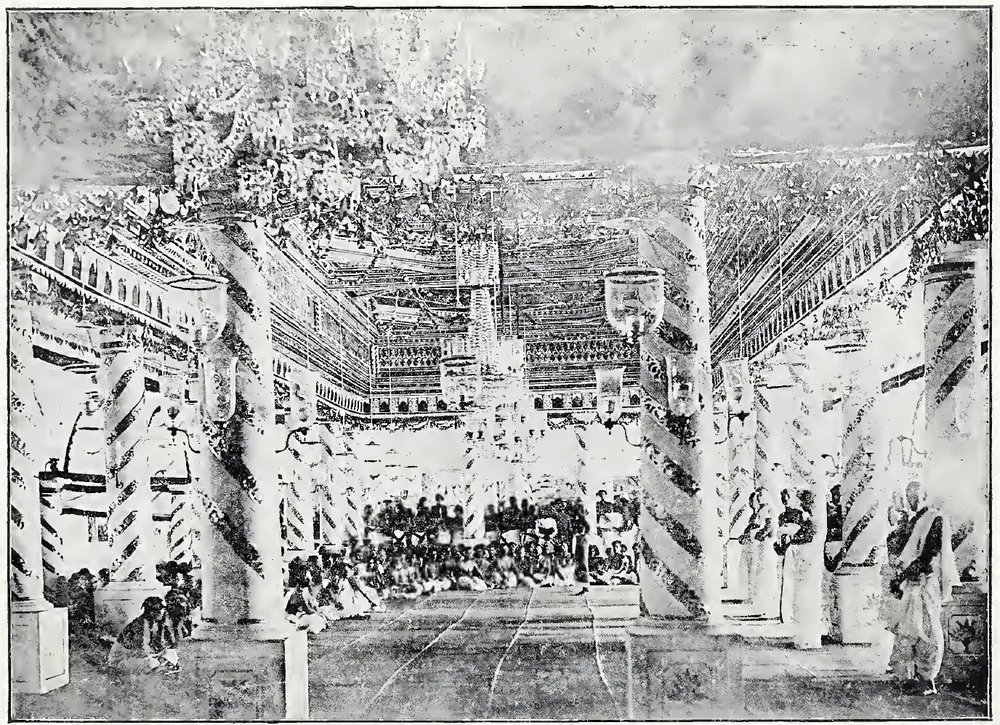 H. H. The Senior Rani's Marriage Pandal (Northern View).