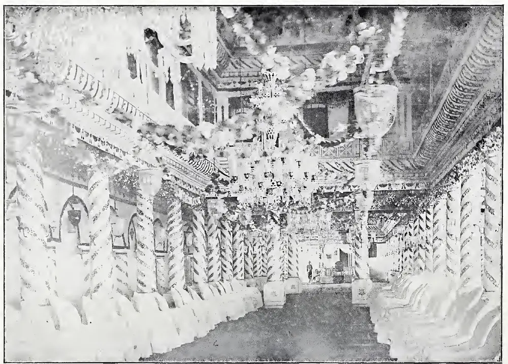 H. H. The Senior Rani's Marriage Pandal (Southern View).