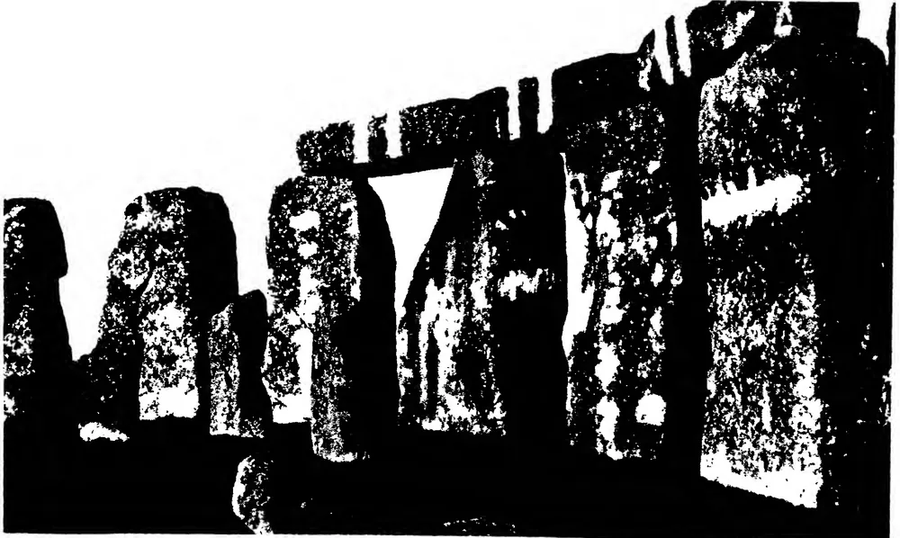A recent photograph of Stonehenge showing that “The Stones” originally formed a circle to